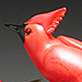 Speaking of Colors, Molly Stone - Hand Sculpted Glass Cardinals