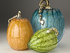 Glass Pumpkins & Acorn Squash - Spring Collection