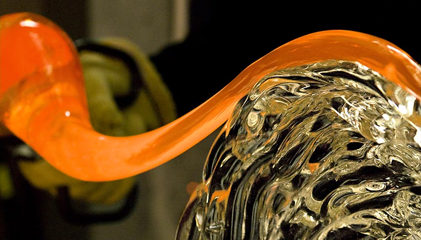 Unique one-of-a-kind works of glass art being created at Cohn-Stone Studios